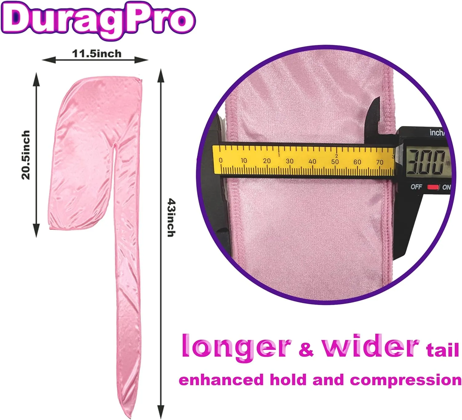 2 Pack Silk Durag for Men and Women, Silky Satin Do Rag