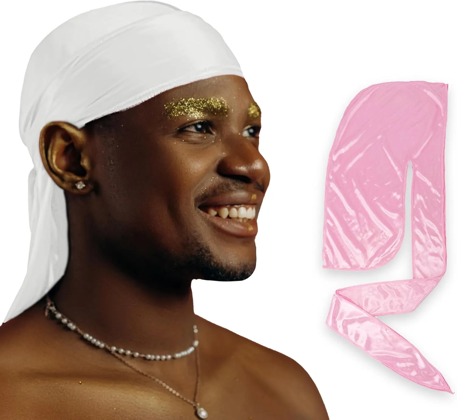 2 Pack Silk Durag for Men and Women, Silky Satin Do Rag