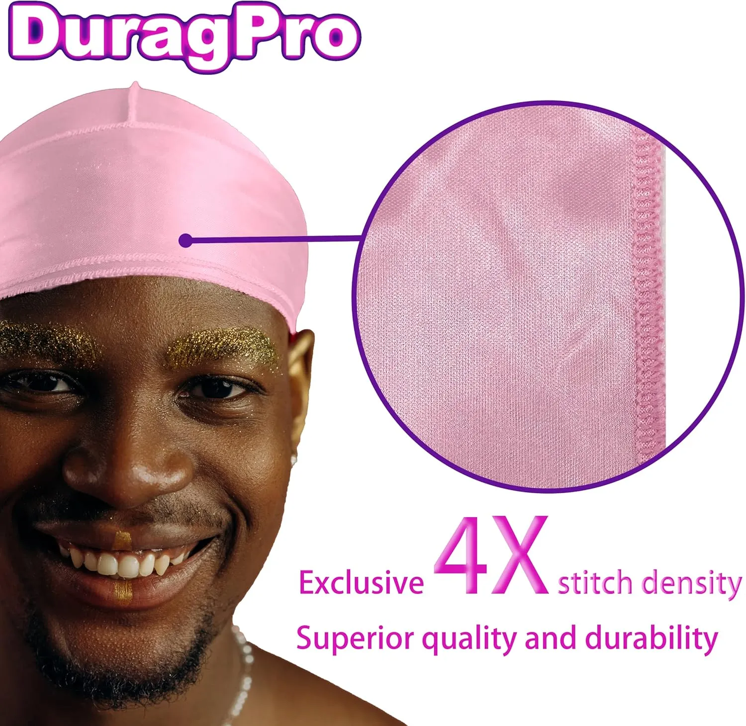 2 Pack Silk Durag for Men and Women, Silky Satin Do Rag