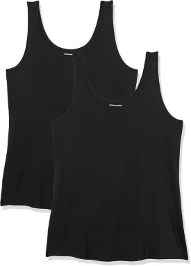 Amazon Essentials Women's Plus Size Tank Top, Multipacks