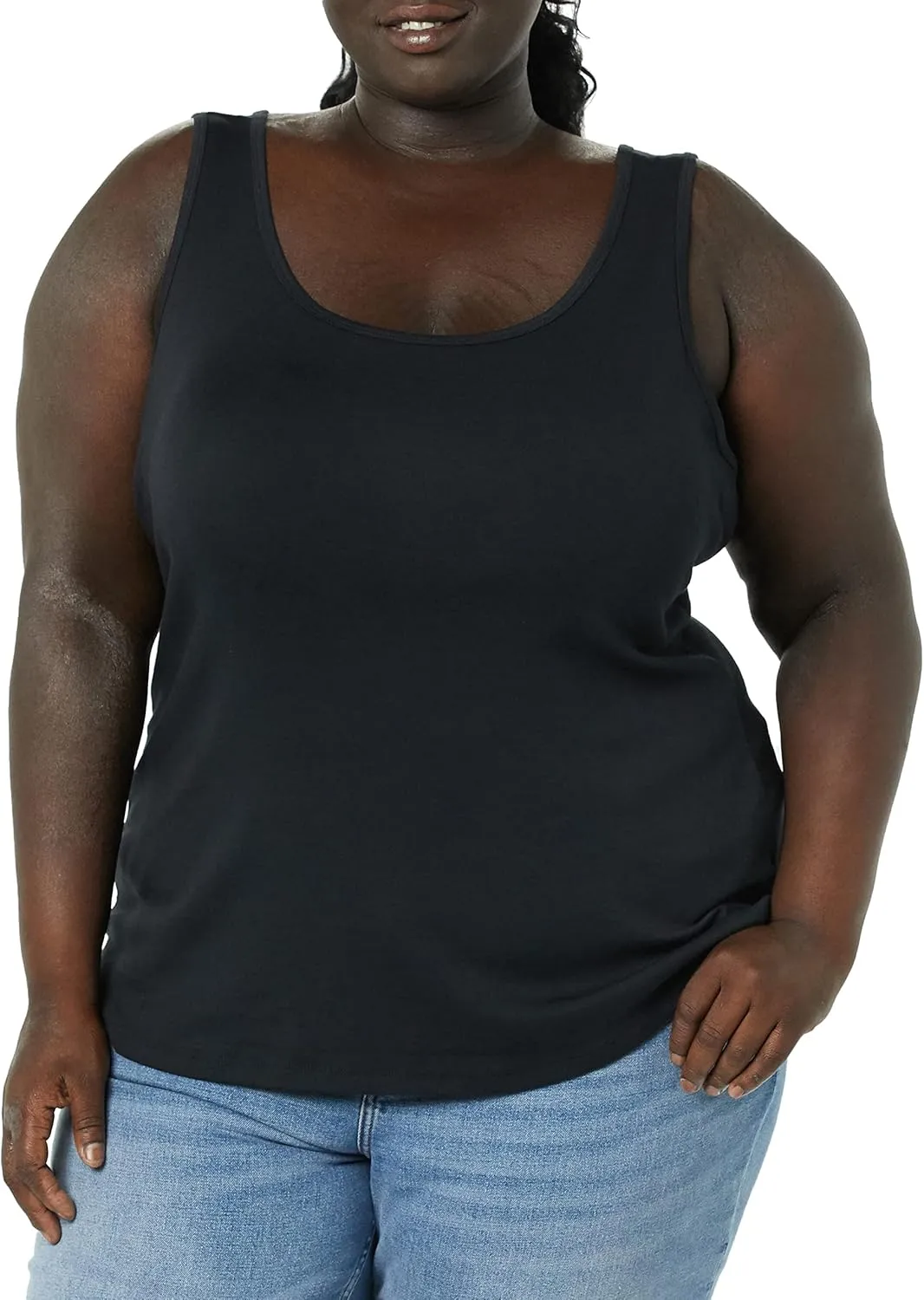 Amazon Essentials Women's Plus Size Tank Top, Multipacks
