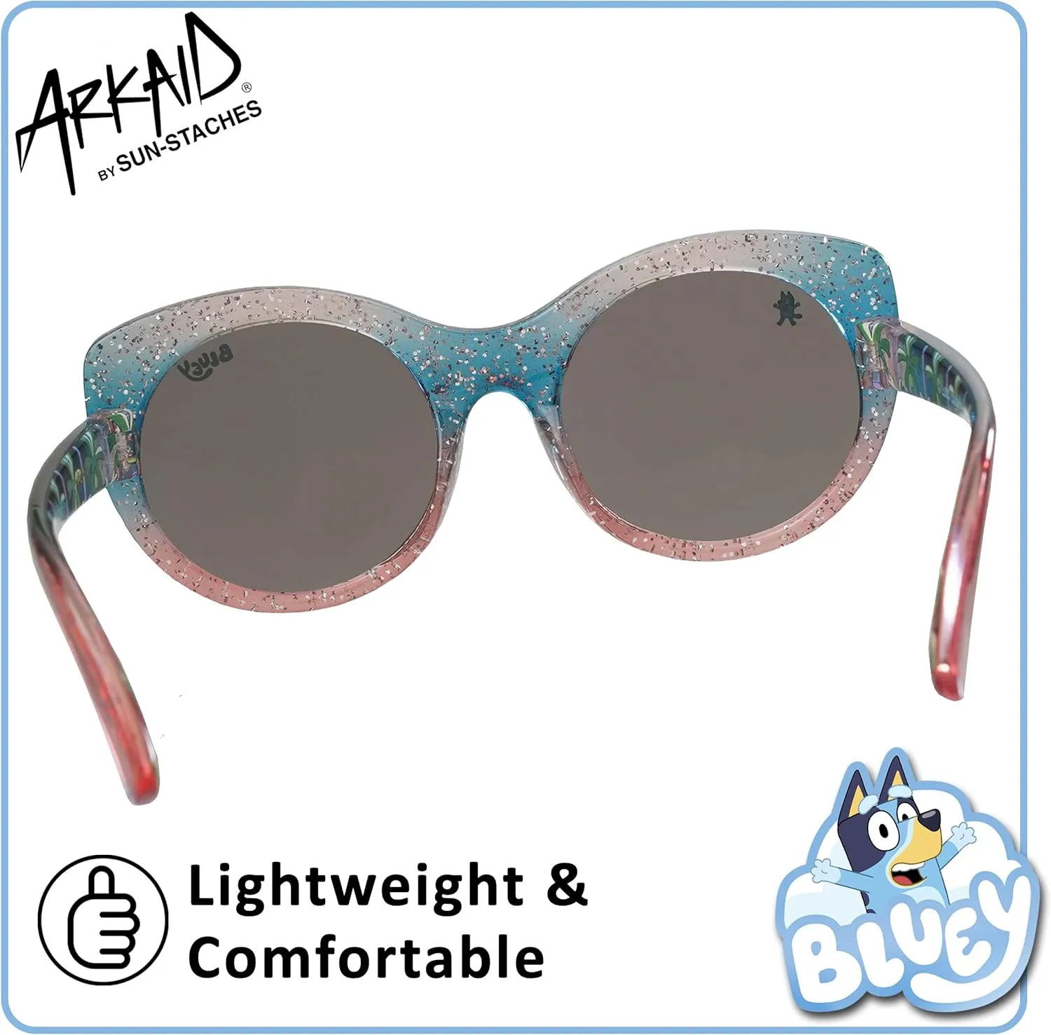 ARKAID Bluey Sunglasses for Kids | UV 400 Protection | One Size Fits Most Kids | Bluey or Bingo Style