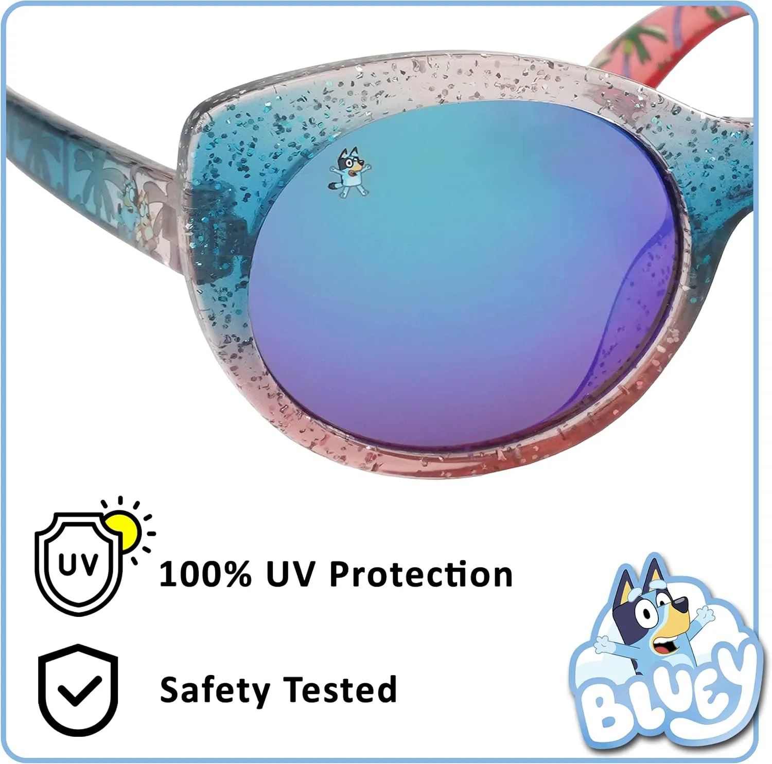 ARKAID Bluey Sunglasses for Kids | UV 400 Protection | One Size Fits Most Kids | Bluey or Bingo Style