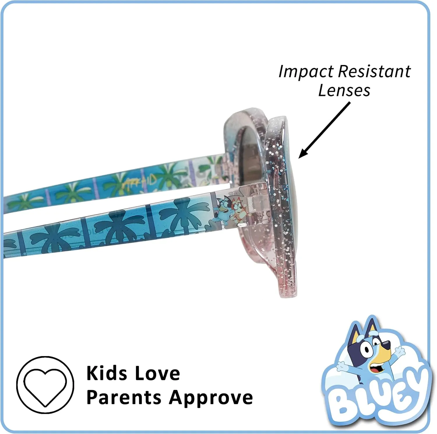 ARKAID Bluey Sunglasses for Kids | UV 400 Protection | One Size Fits Most Kids | Bluey or Bingo Style