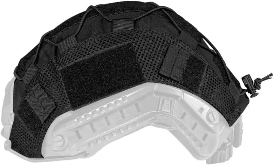 ATAIRSOFT Tactical Helmet Cover 500D Nylon Helmet Cloth for BJ/PJ/MH Airsoft Paintball Fast Bump Helmet in Size M/L/XL - Without Helmet