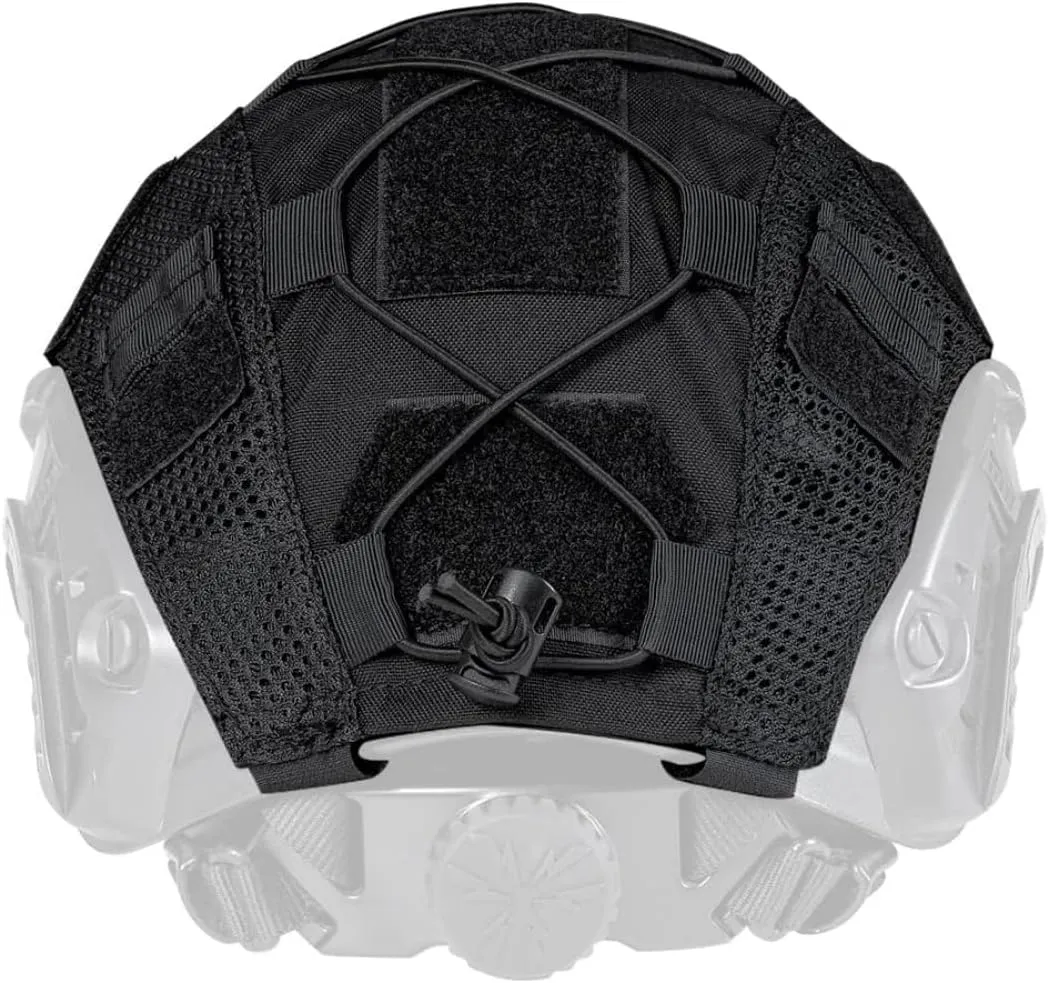ATAIRSOFT Tactical Helmet Cover 500D Nylon Helmet Cloth for BJ/PJ/MH Airsoft Paintball Fast Bump Helmet in Size M/L/XL - Without Helmet