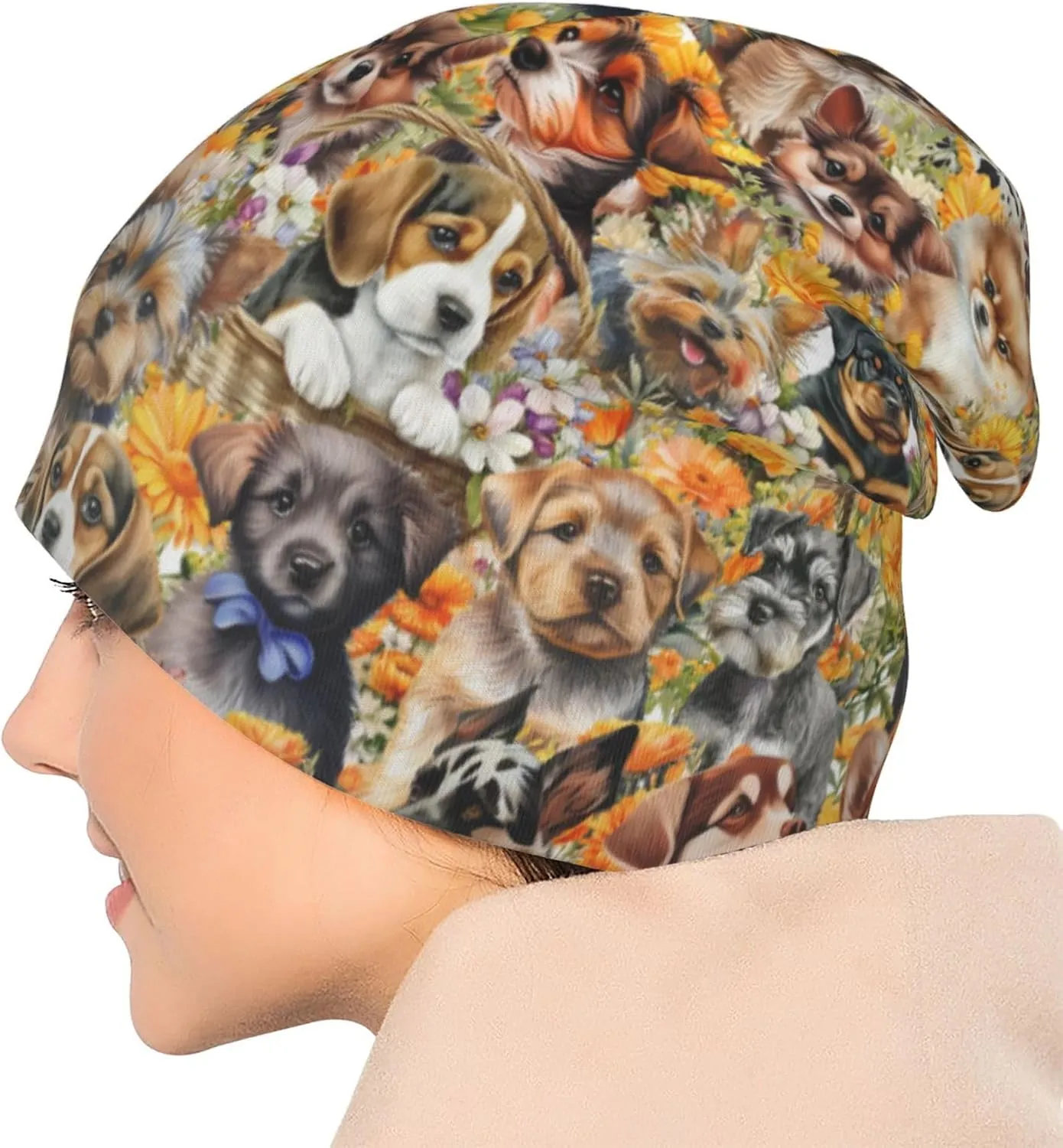 Beanie Hat Skull Cap Chemo Hat Slouchy Cap Headwear Stretch Knitted Hats