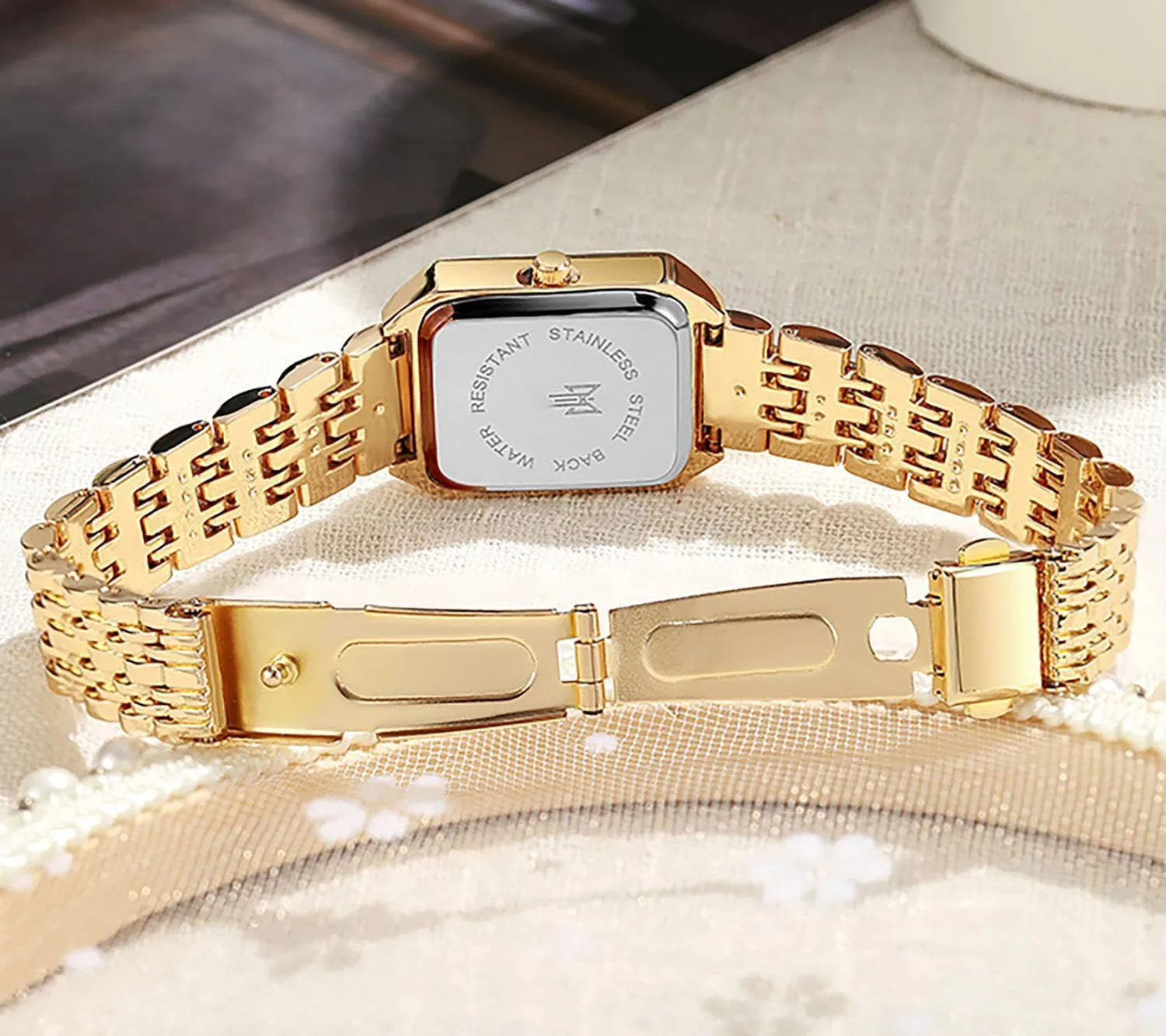 BESTKANG Watches for Women Wrist Watches Steel Strap Womens Watch Casual Fashion Simple Square Quartz Wristwatch