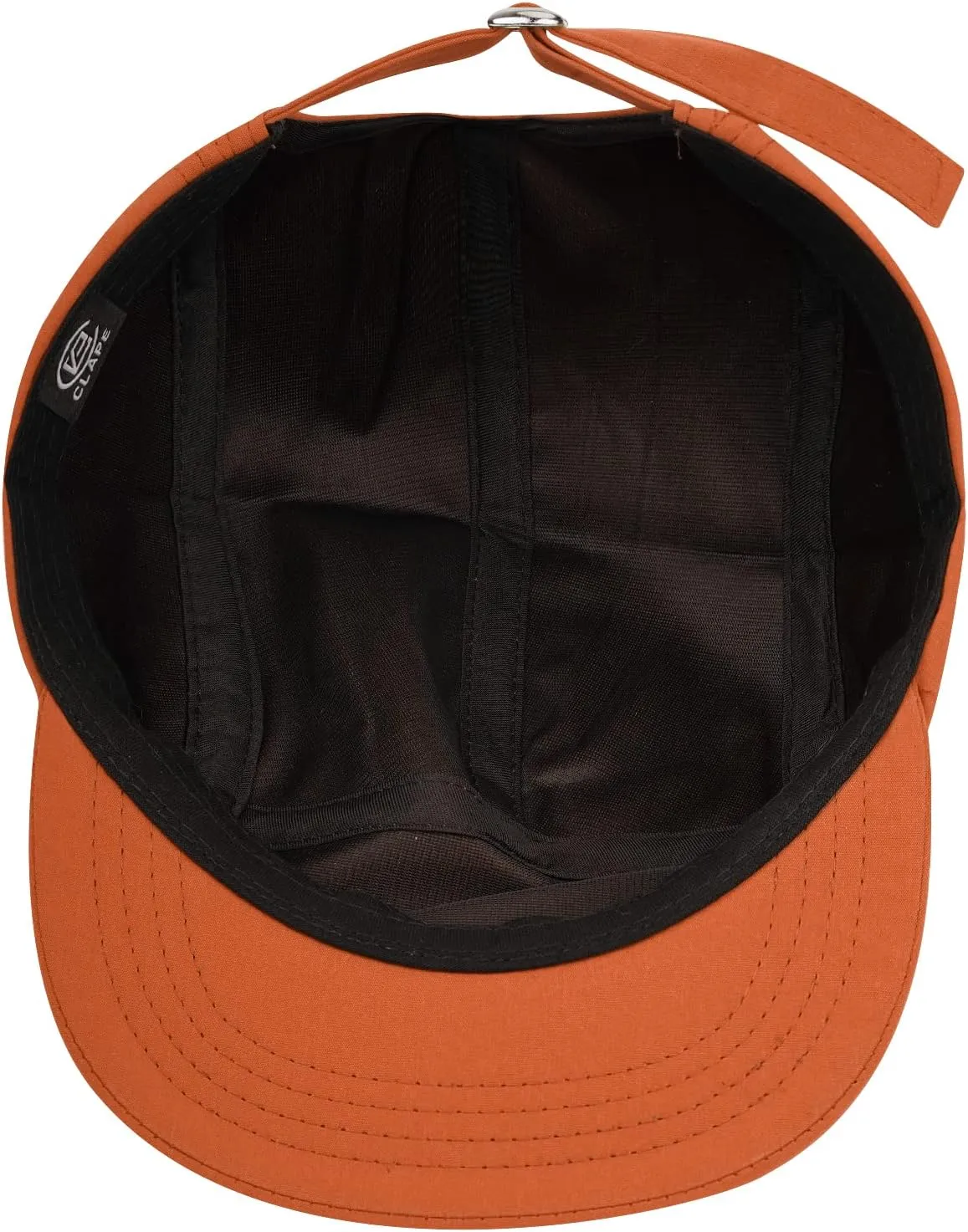 Clakllie Quick Dry 5 Panel Running Hats Reflective Flat Brim Hat Breathable Baseball Cap Cooling Outdoor Caps Tennis Dad Hats