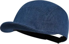 CLAPE Trucker 5 Panel Hat Short Bill Cadet Cap Denim Baseball Hat Unstructured Cotton Dad Hats Snapback Fitted Flat-Bill Cap