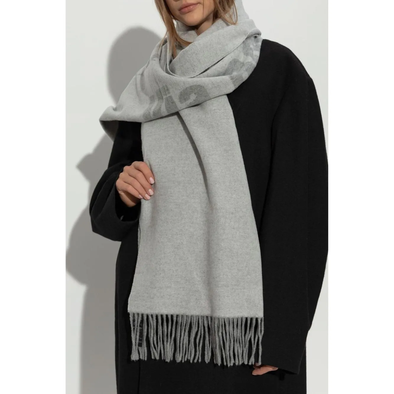 Emporio Armani Scarfs Grey