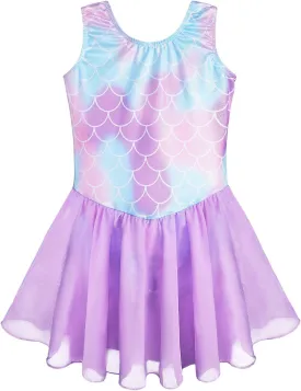 Gymnastics Skirted Leotards Ballet Tutu Dance Dress Mermaid Unicorn Gymnastic Skirt (Baby/Toddler/Big Girls)