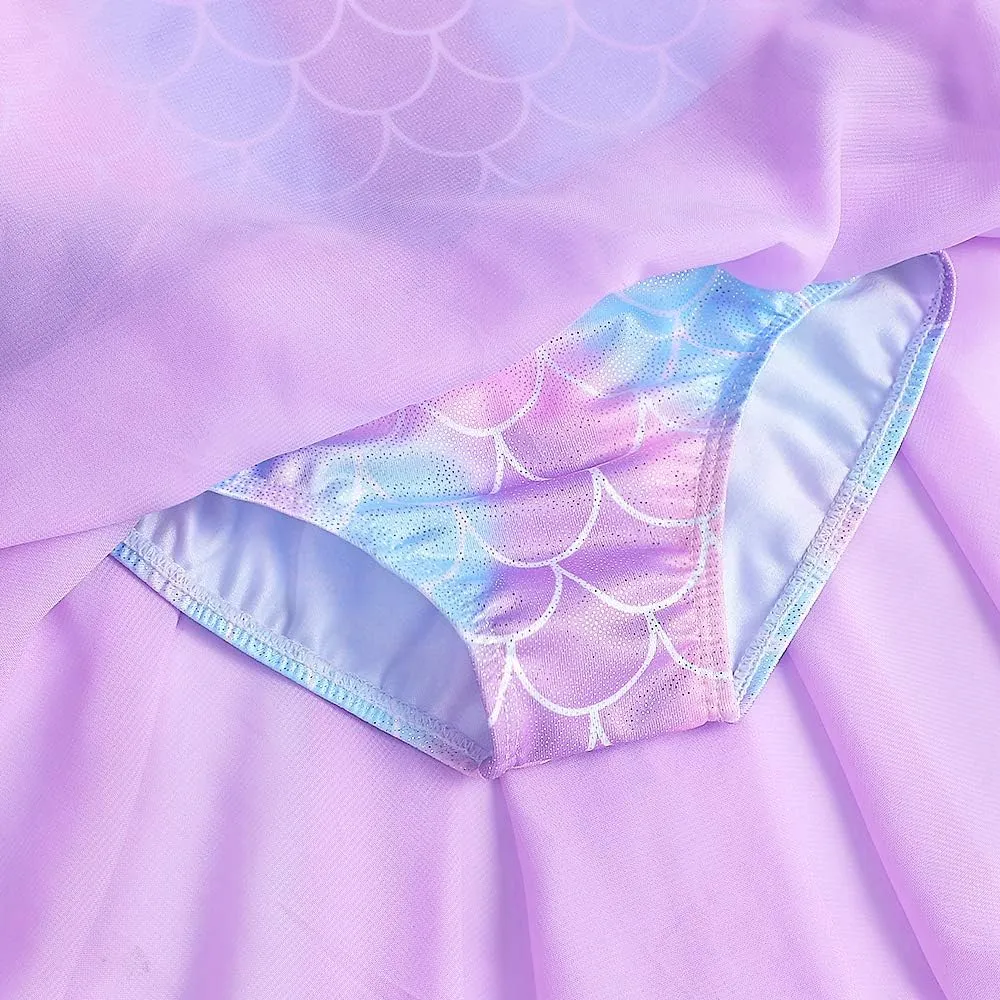 Gymnastics Skirted Leotards Ballet Tutu Dance Dress Mermaid Unicorn Gymnastic Skirt (Baby/Toddler/Big Girls)
