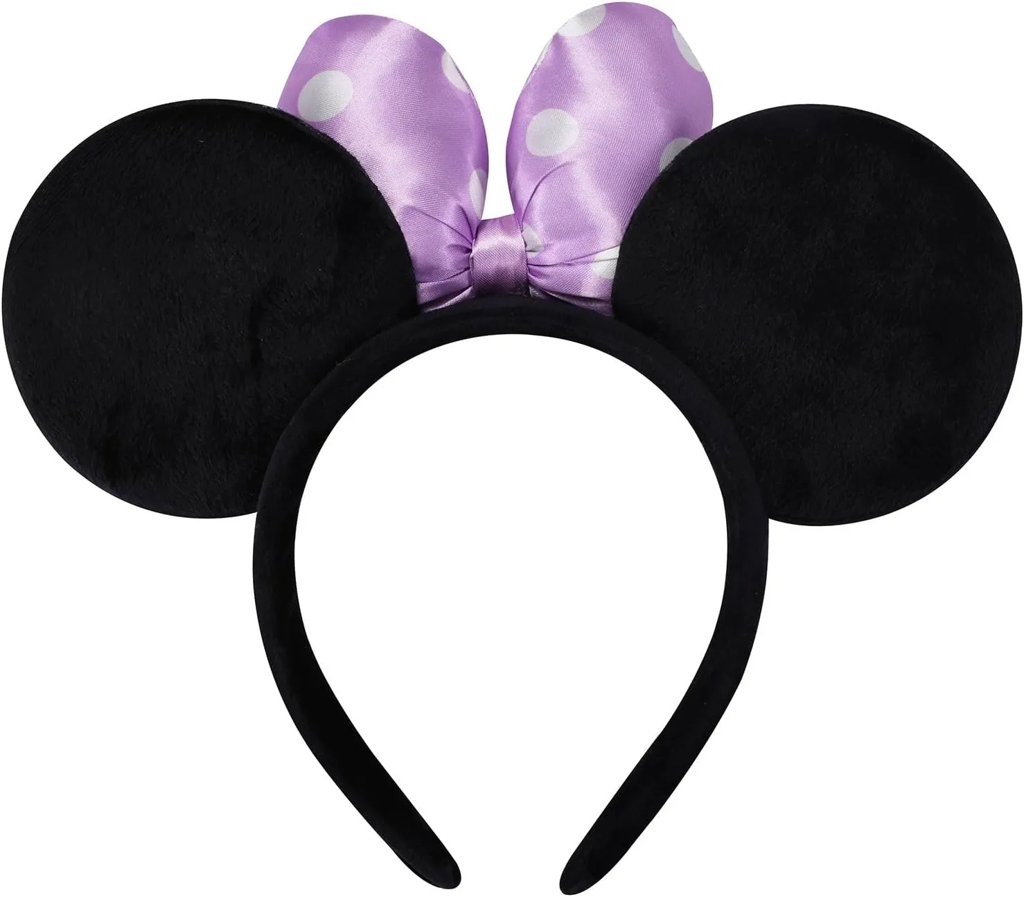 Handmade Mouse Ears Headband for Women and Girls, Polka Dot Bow Minnie Ears Costume Accessories