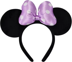 Handmade Mouse Ears Headband for Women and Girls, Polka Dot Bow Minnie Ears Costume Accessories