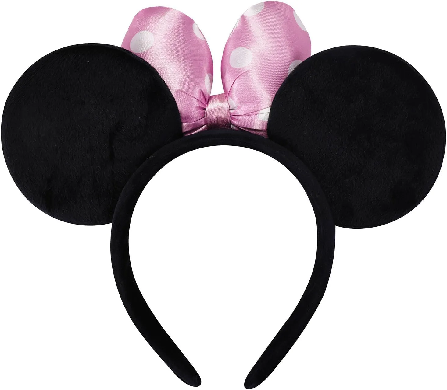 Handmade Mouse Ears Headband for Women and Girls, Polka Dot Bow Minnie Ears Costume Accessories