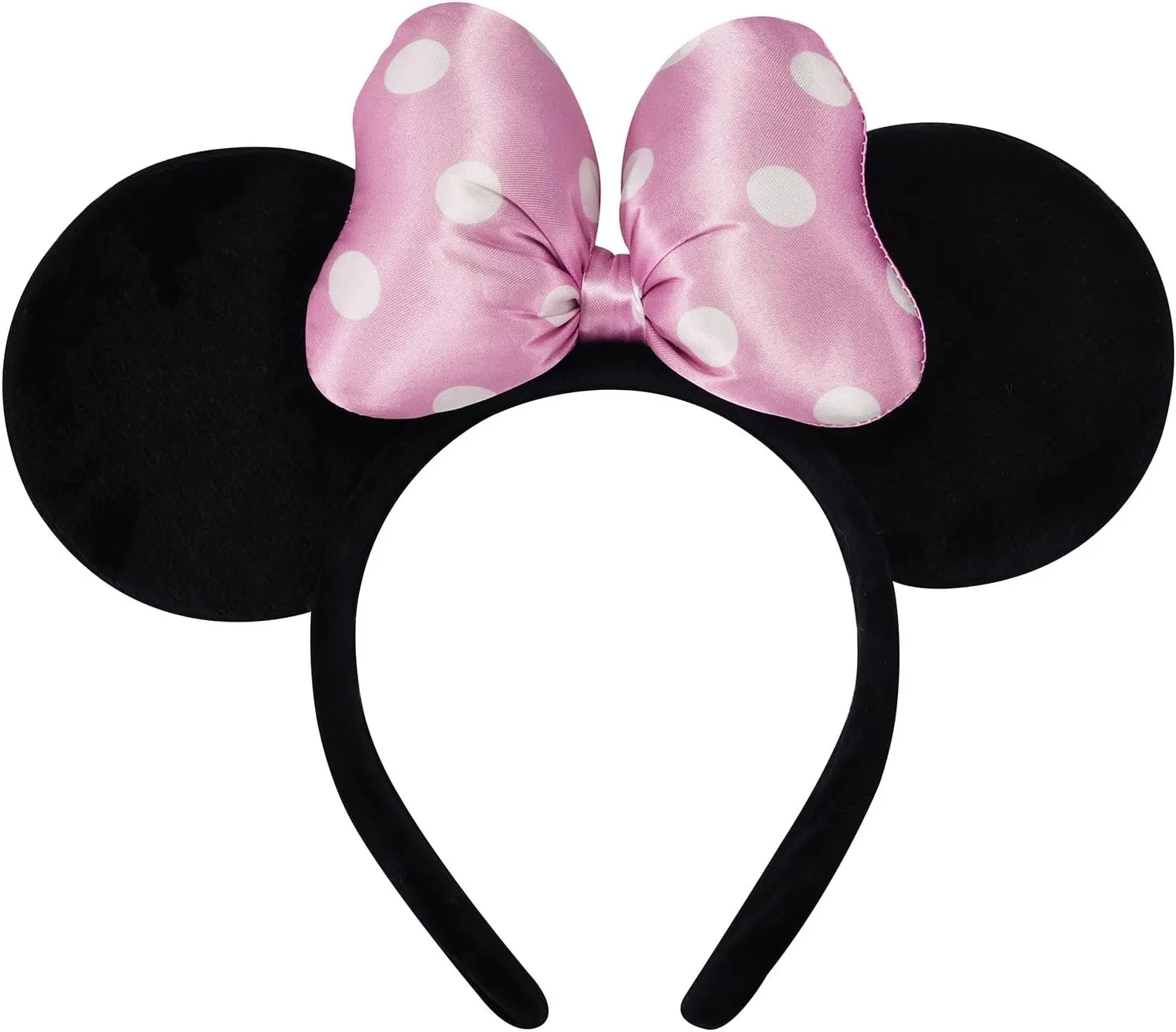 Handmade Mouse Ears Headband for Women and Girls, Polka Dot Bow Minnie Ears Costume Accessories