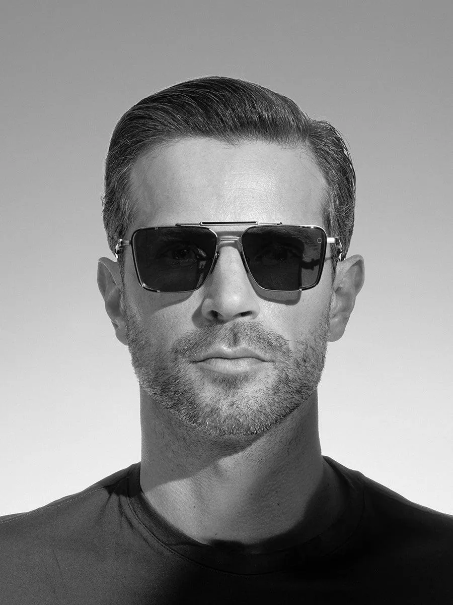 Hera Brushed White Gold 203-A sunglasses