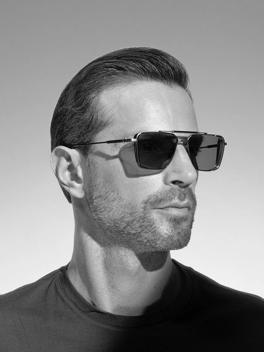 Hera Brushed White Gold 203-A sunglasses