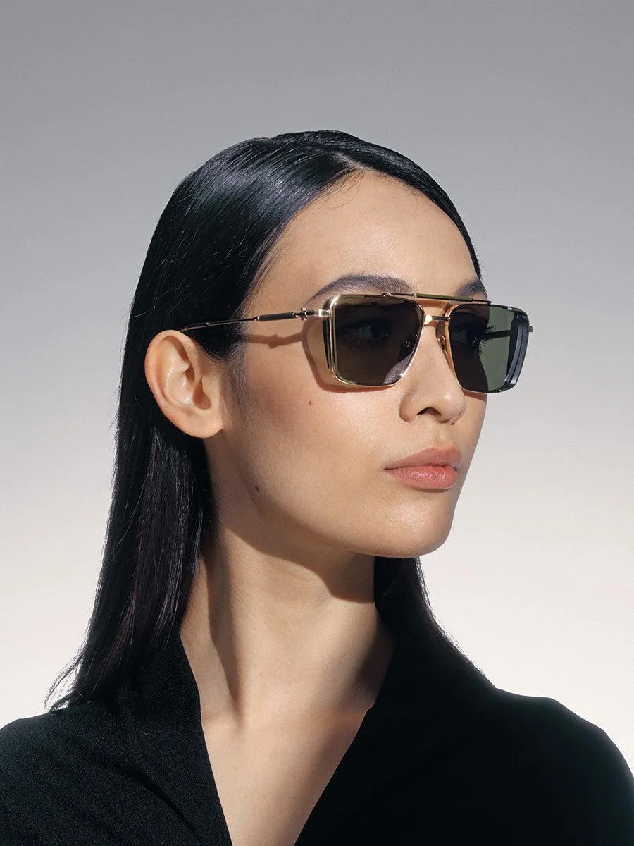Hera Brushed White Gold 203-A sunglasses