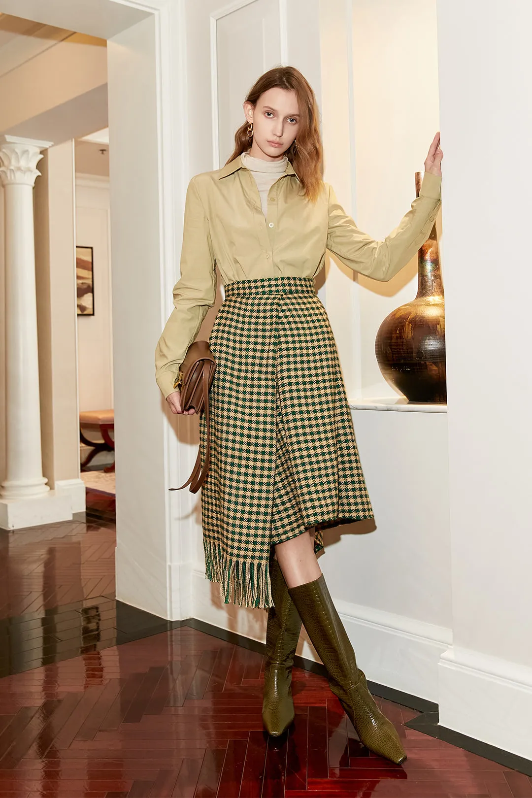 Irregular hem skirt | Vintage skirt | Street style skirt