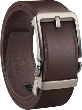 JUKMO 1.5" (38mm) Leather Ratchet Belt for Men in Gift Box