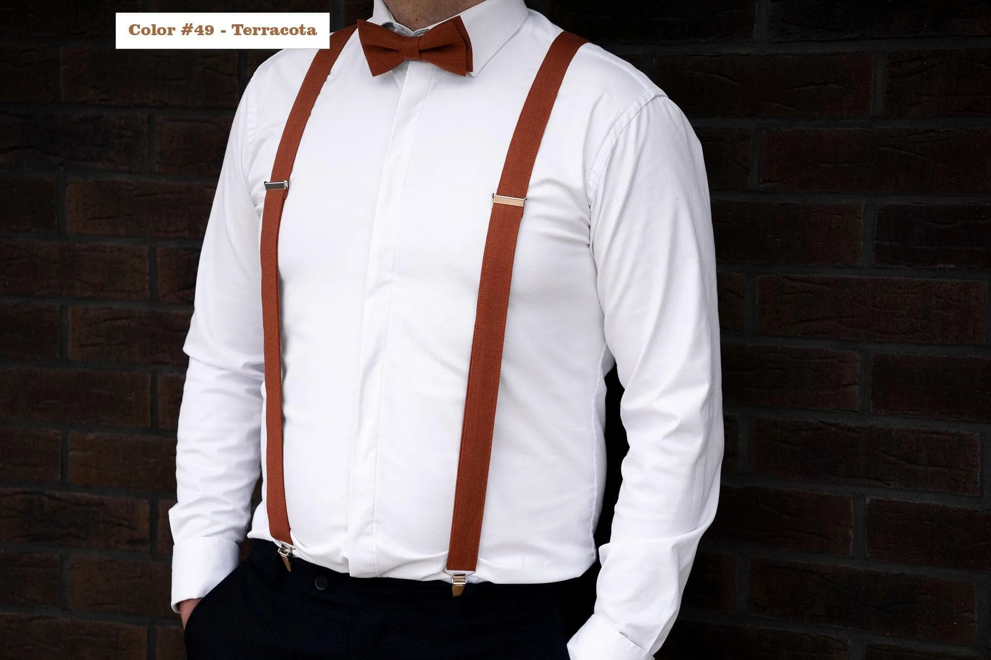 Light brown bow tie for weddings | Light brown bow tie or necktie for boys or adults ! 100% linen bow ties
