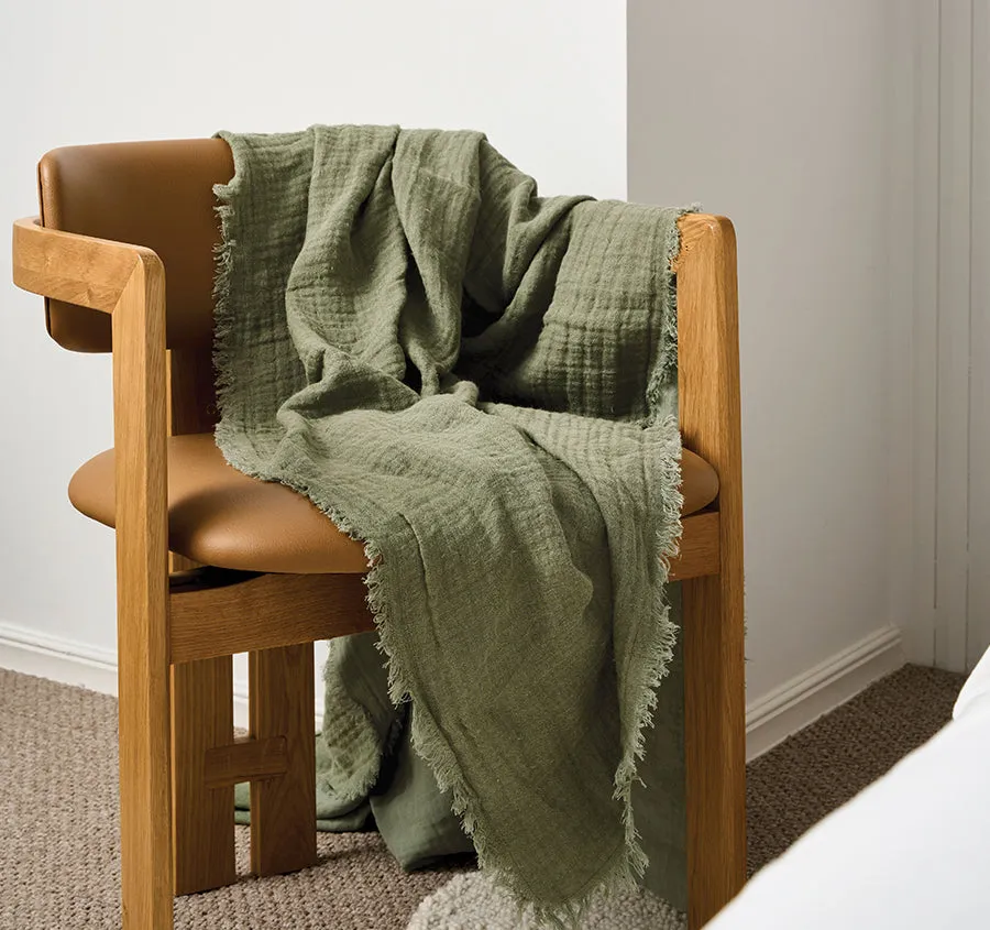 Maya 130x170cm Throw Rug Moss