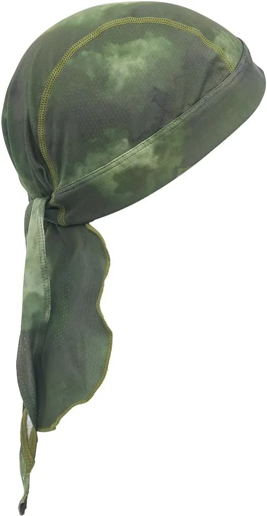 Men's Do Rag Sweat Wicking Skull Cap Cooling Helmet Line Headwear Dew Rags