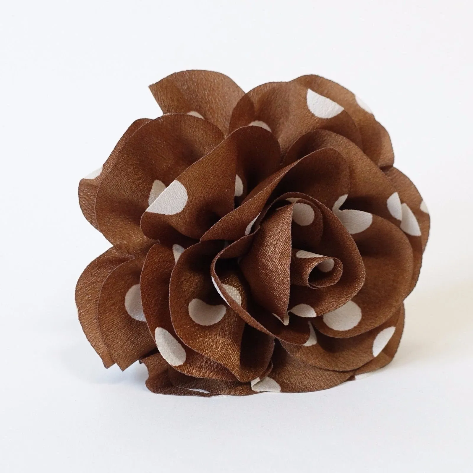 Polka Dot Print Petal Flower Hair Elastics Ponytail Holde Women Hair Accessories