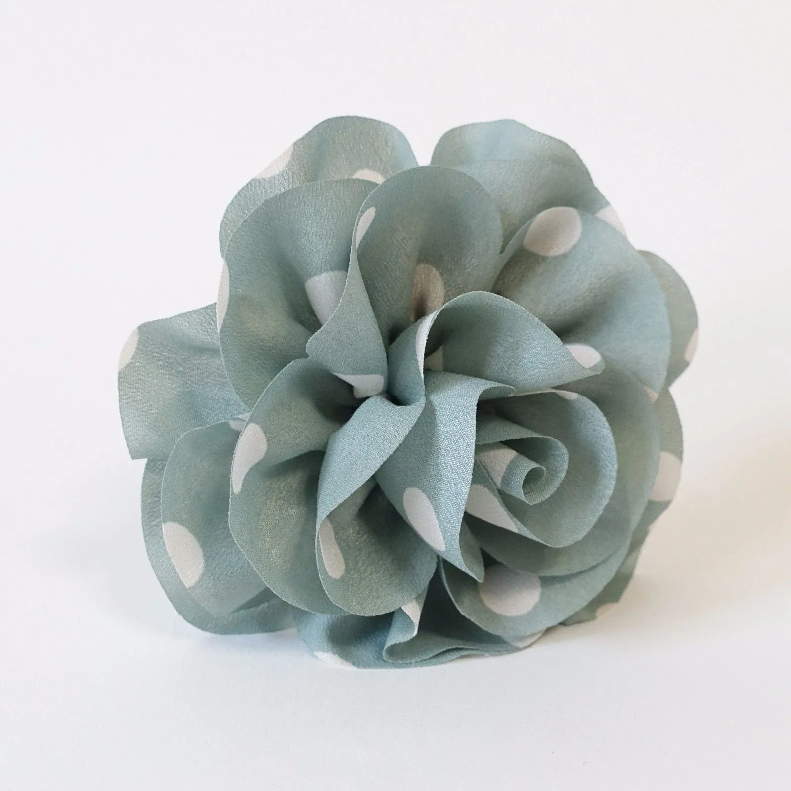 Polka Dot Print Petal Flower Hair Elastics Ponytail Holde Women Hair Accessories