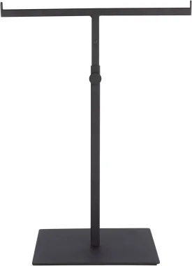 Polmart Countertop Adjustable T-Bar Display Stand Stand for Handbags, Wreaths, Hats, Scarves, Jewelry & CraftsWear-resistant, quiet and sturdy metal base  Black