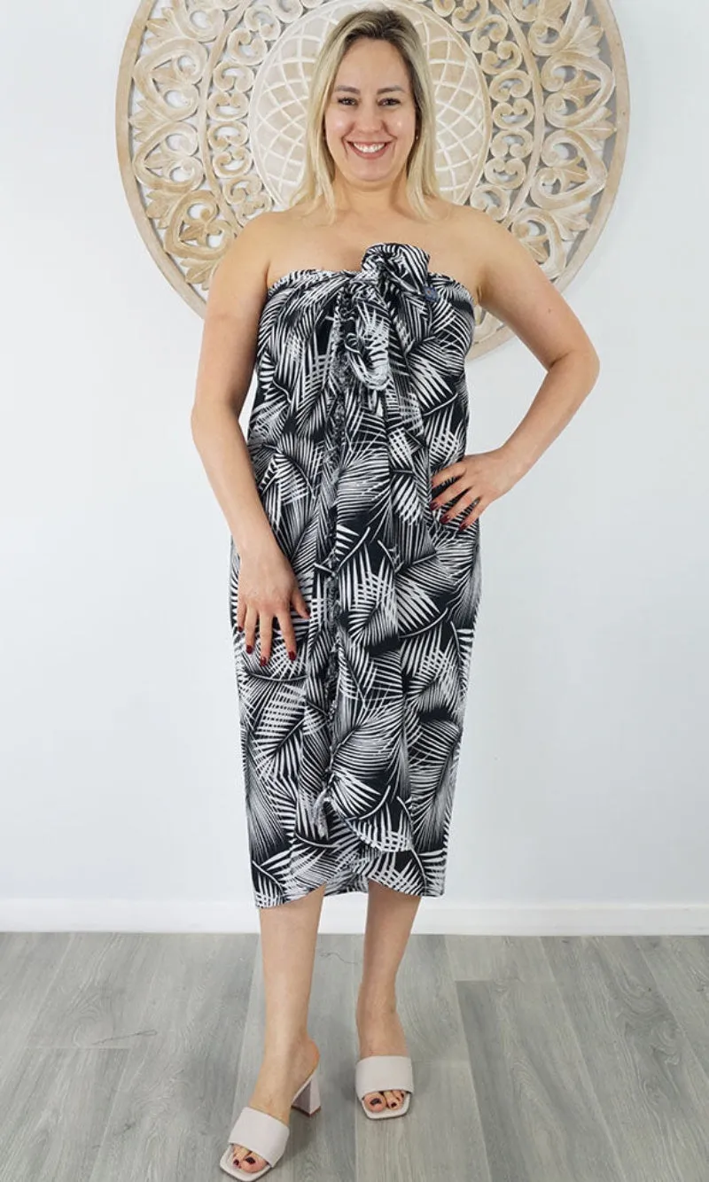 Rayon Sarong Bamboo Leaf, More Colours