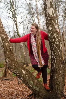Reversible scarf - spring - made by Tantilly (last one)