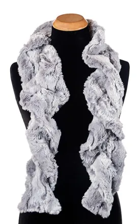 Scrunchy Scarf - Luxury Faux Fur in Winter River