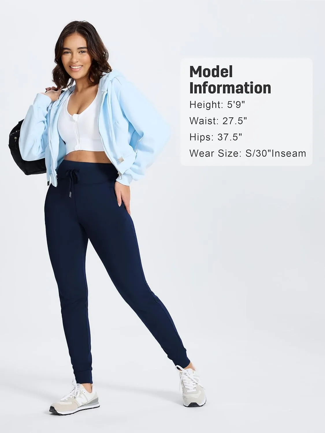 SEVEGO Women 30"/32"/34"/36" Tall Inseam Fleece Lined Joggers Water Resistant Hiking Pants with Zipper Pockets