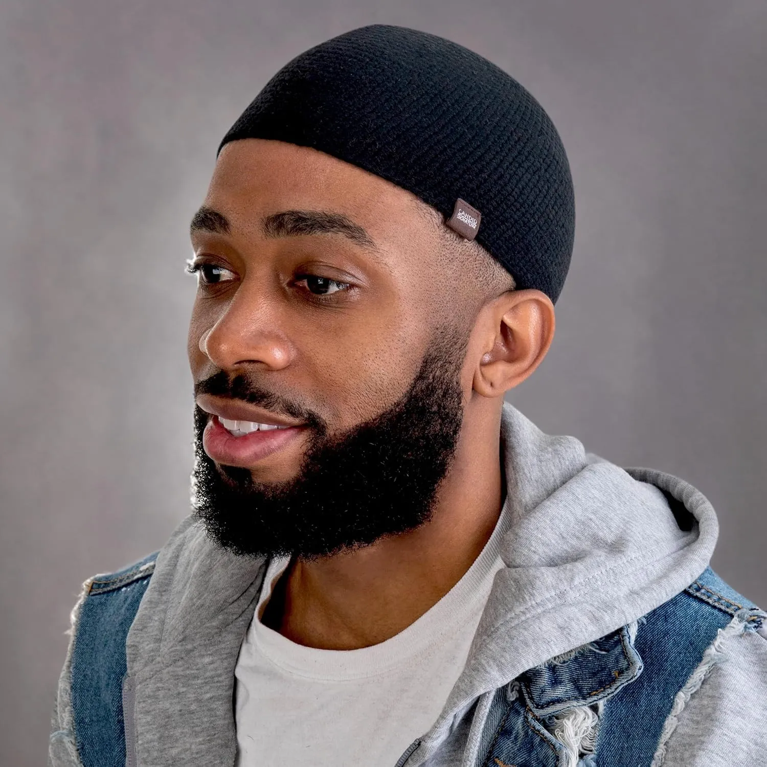 SnugZero Skull Cap for Men - Handmade Knit in Breathable Cooling Bamboo Cotton - Helmet Liner Sleep Kufi Hat
