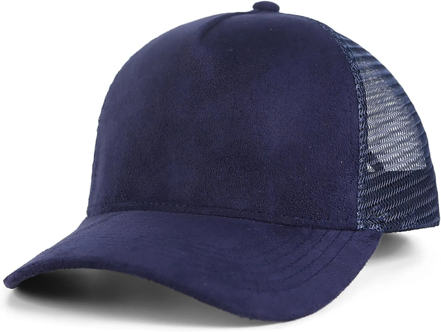 Suede Mesh Back Baseball Caps for Men Women Trendy Trucker Hats Dad Hat Sports Hat Breathable Snapback Hats 2025