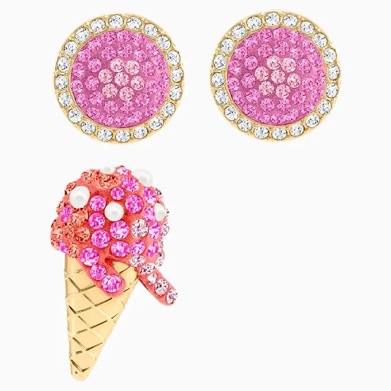 Swa Fine Fashion Ladies Jewelry Sets Charm Exquisite Cocktail Party Party Ice Cream Banana Jewelry Set Romantic Gifts for Women