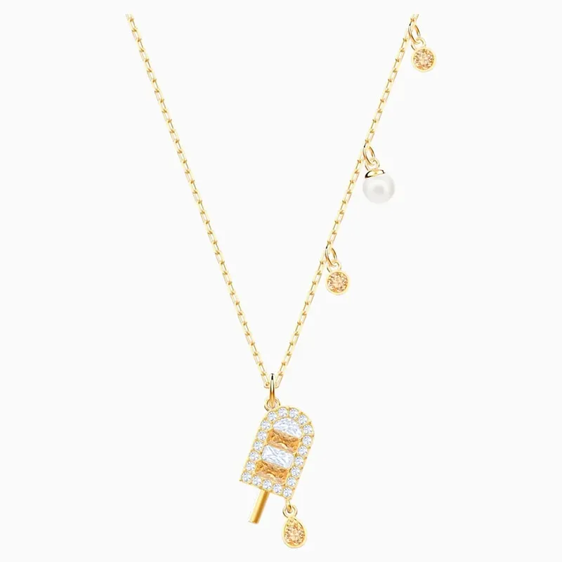 Swa Fine Fashion Ladies Jewelry Sets Charm Exquisite Cocktail Party Party Ice Cream Banana Jewelry Set Romantic Gifts for Women