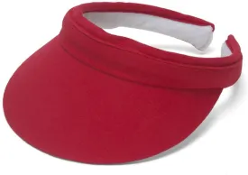 TOP HEADWEAR Mens Womens Sun Protection Sports Cotton Twill Clip On Golf Tennis Visor
