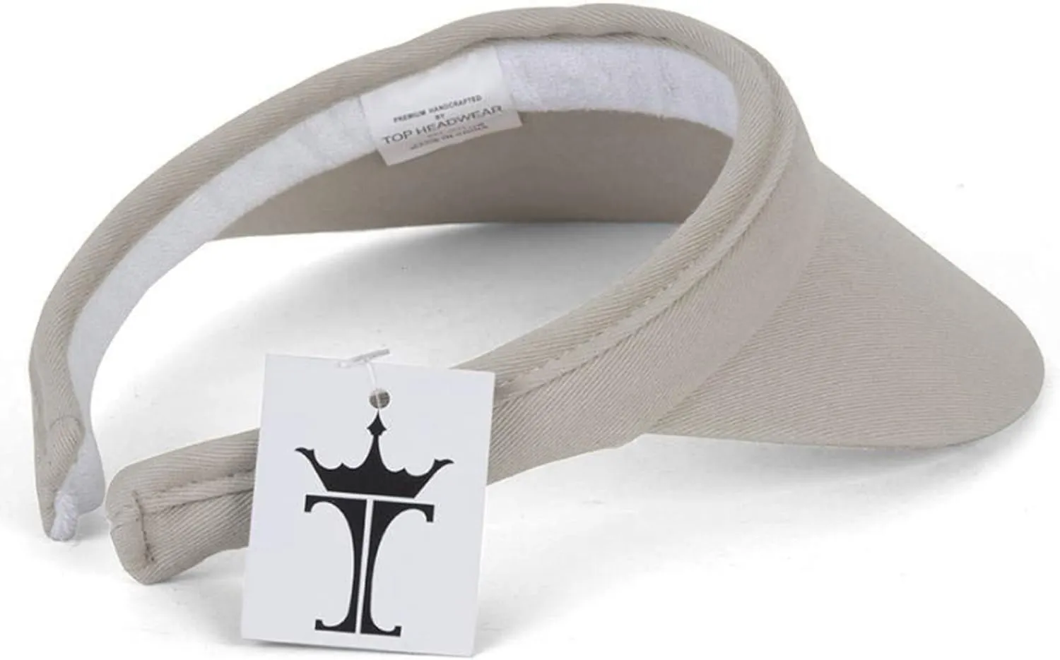 TOP HEADWEAR Mens Womens Sun Protection Sports Cotton Twill Clip On Golf Tennis Visor