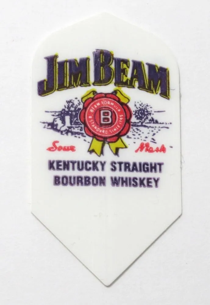 US Darts 5 Sets (15 Flights) Jim Beam Poly Slim Dart Flights